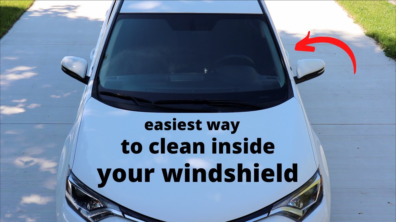 How To Easily ○ Clean The INSIDE of Your Windshield ( with zero