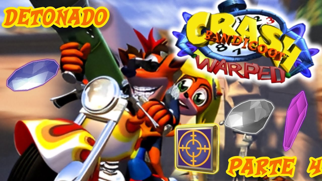 DETONADO DE CRASH BANDICOOT 3: WARPED (105%) PARTE 4: DERROTANDO O CABEÇA DE FOGUETE (N.GIN) #viral 