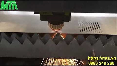 Máy cắt Laser Fiber CNC cắt tấm inox sáng đẹp, không bavia