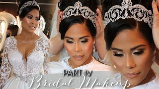 BEAUTIFUL BRIDAL MAKEUP ON A CLIENT (WEDDING VLOG PART 4) Ft. Friendcation Palette