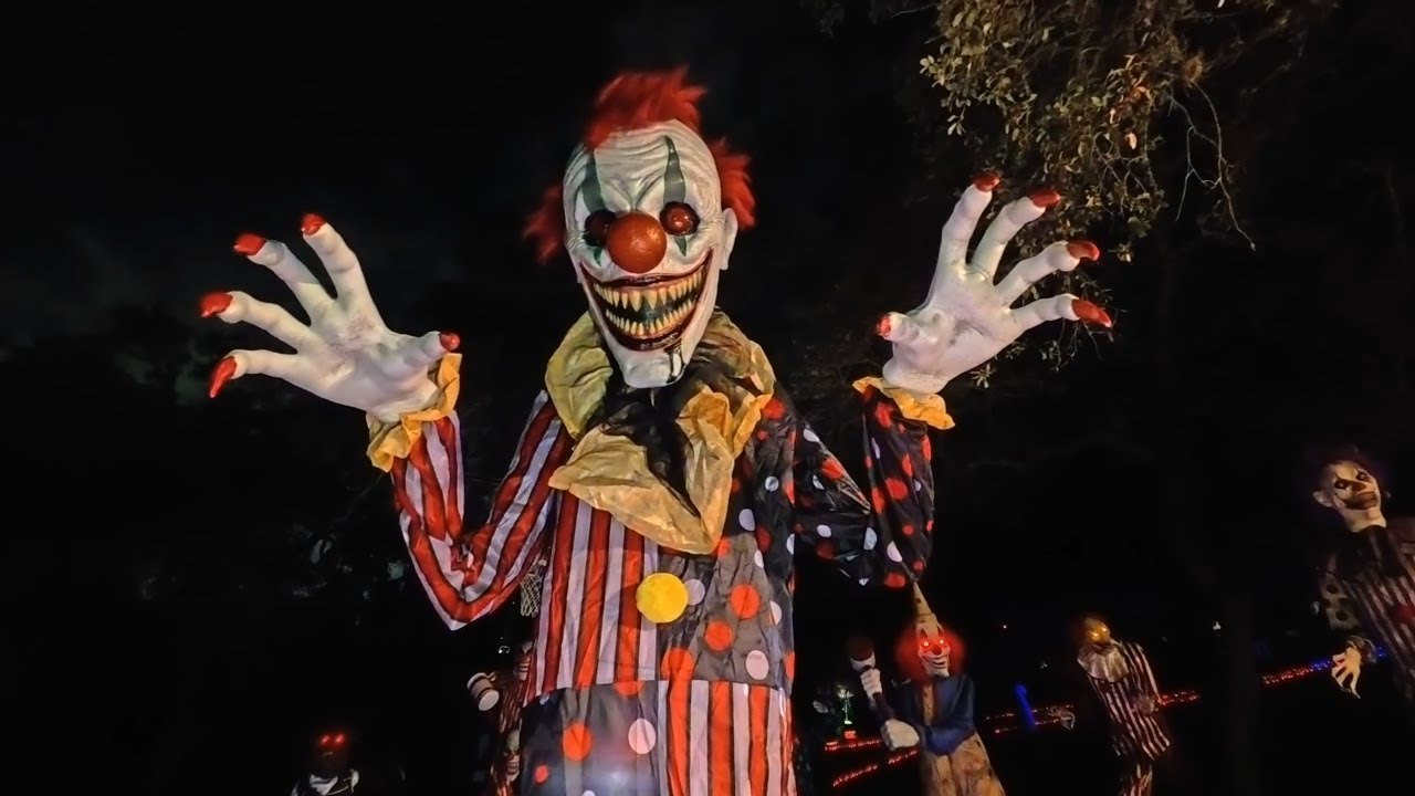 Halloween House Animatronics with Projection Mapping Laser San Antonio