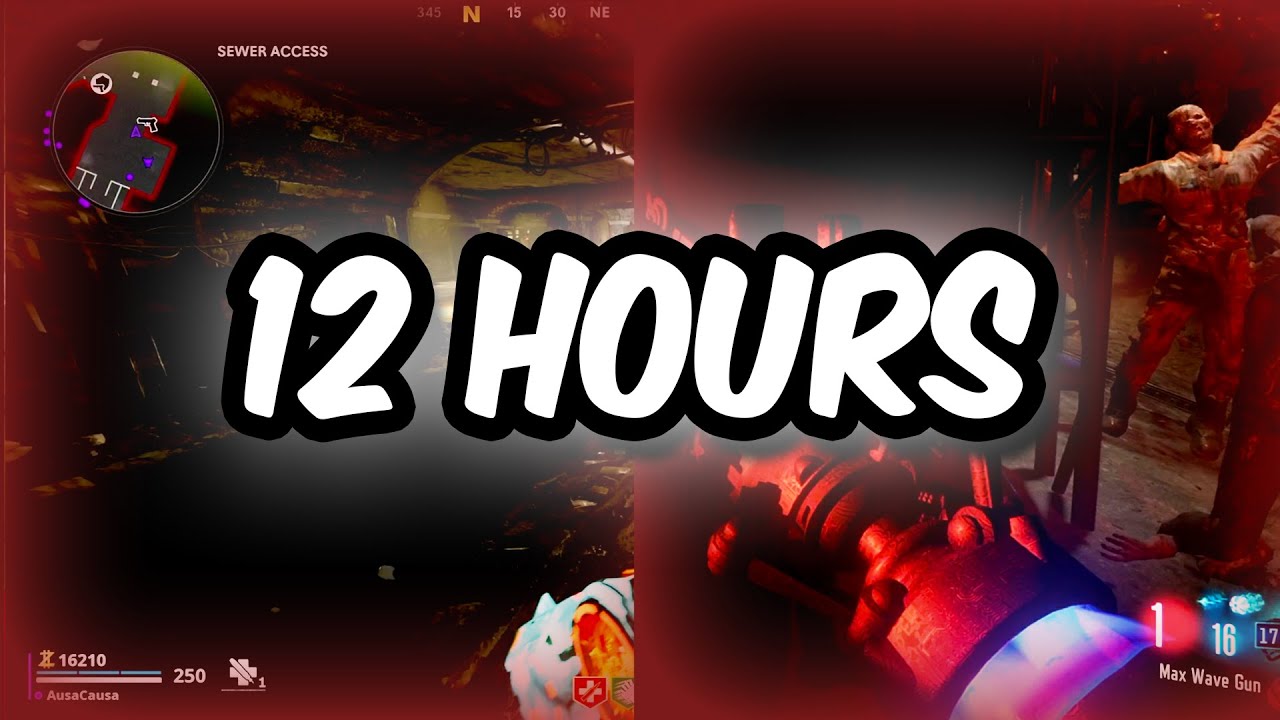 How Many ROUND 100's can you do in 12 HOURS? (Call of Duty Zombies)