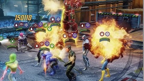 Doom Raid 3.4 Tech Node 2 One-Shot Bionic Avengers 921k Marvel Strike Force MSF