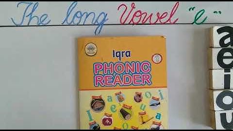 PVI ENGLISH LESSON # 48 (IQRA PHONIC READER-1) DATED : 13 /7/20 TOPIC:THE LONG VOWEL (E)