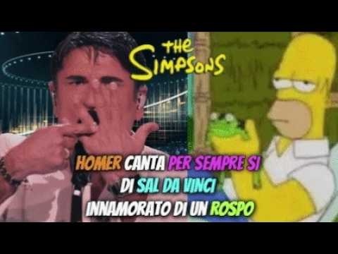 Video I SIMPSON - HOMER canta PER SEMPRE SI di SAL DA VINCI innamorato di un ROSPO - WIDE MEME