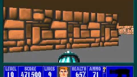 Wolfenstein 3D - Episode 6 - Level 10(Secret Level)