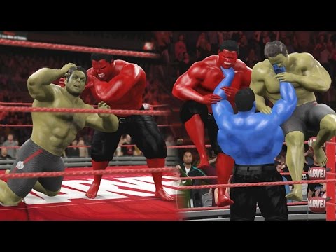 HULK VS RED HULK & BLUE HULK RETURNS! - WWE 2K16 EPIC BATTLE!