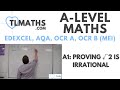 A-Level Maths: A1-11 Proving √2 is Irrational