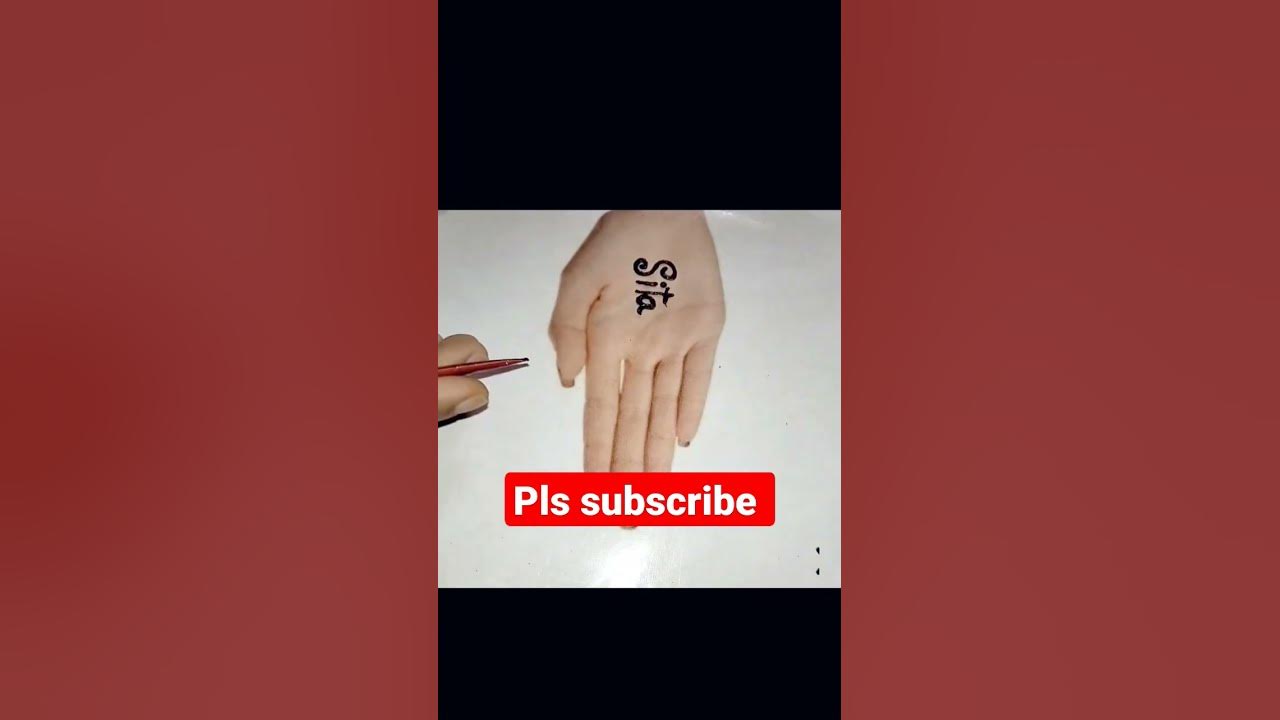 sita-name-mehndi-tattoo-design-shortvideo-viral-youtube