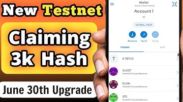 Claiming 3K HASH in New Testnet - SATOSHI BTCs TESTNET - CORE Mining