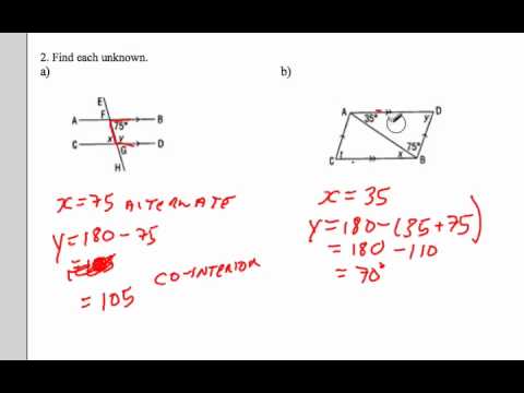 Properties Of Parallel Lines Corresponding Co Interior And Alternate Angles
