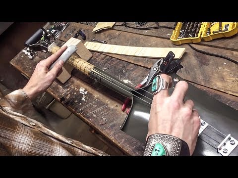 VOODOO CHILE on the 3-String Shovel Guitar | Box Cutter Slide Guitar