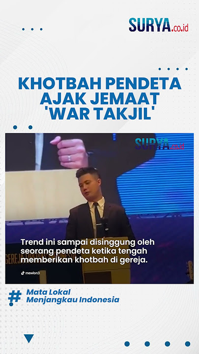 VIRAL! Khotbah Candaan Pendeta Ajak Jemaat 'War Takjil' saat Ramadhan, Sosoknya Disorot