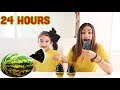 We ONLY ate BLACK FOODS For 24 HOURS Challenge *BAD IDEA* | Jancy family