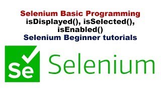 practice 18 (WebElement Methods ISDISPLAYED,ISENABLED,ISSELECTED,StartsWith,Contains)