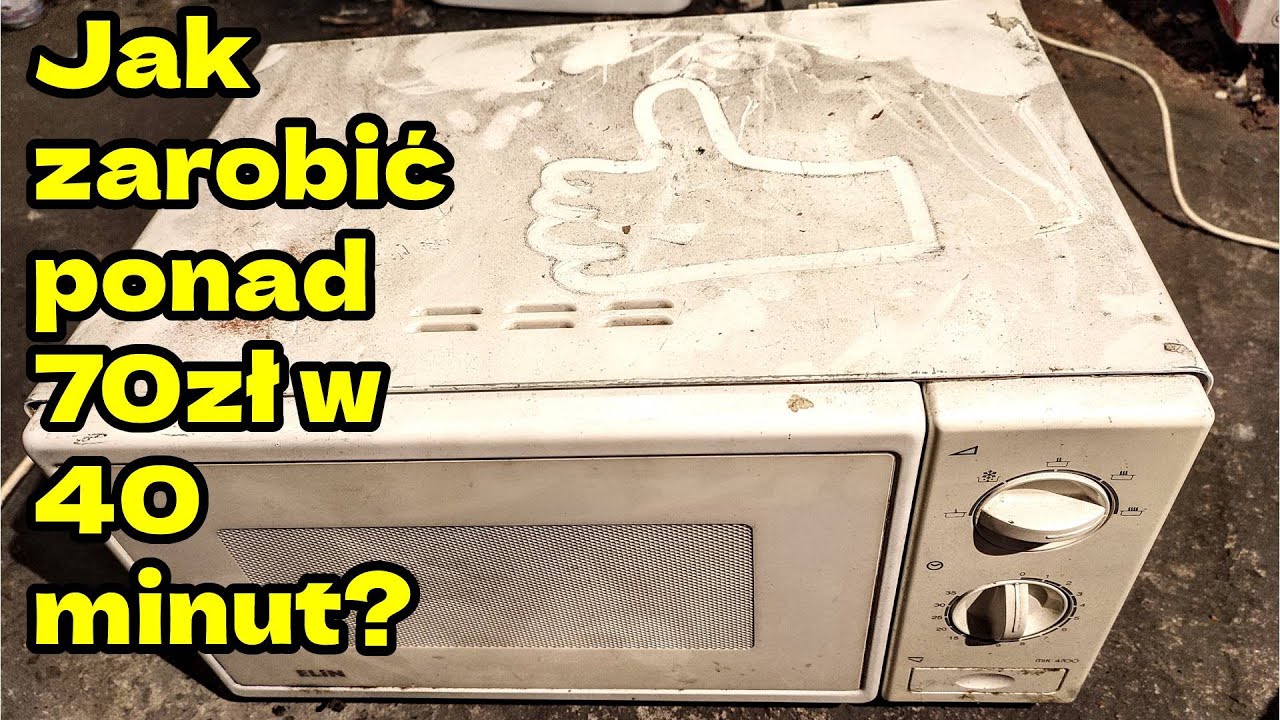 Ja zarobić z każdej mikrofalówki ponad 70 zł? 12,5kg mikrofalówki na złom