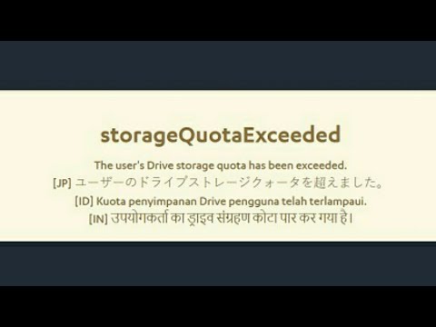 Cara Mengatasi Limit Kuota Penyimpanan Terlampaui Google Drive Di Android Youtube