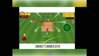 Cricket career 2016 full details about playing game match. screenshot 1