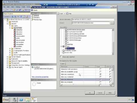 Create SQL 2012 Server Role