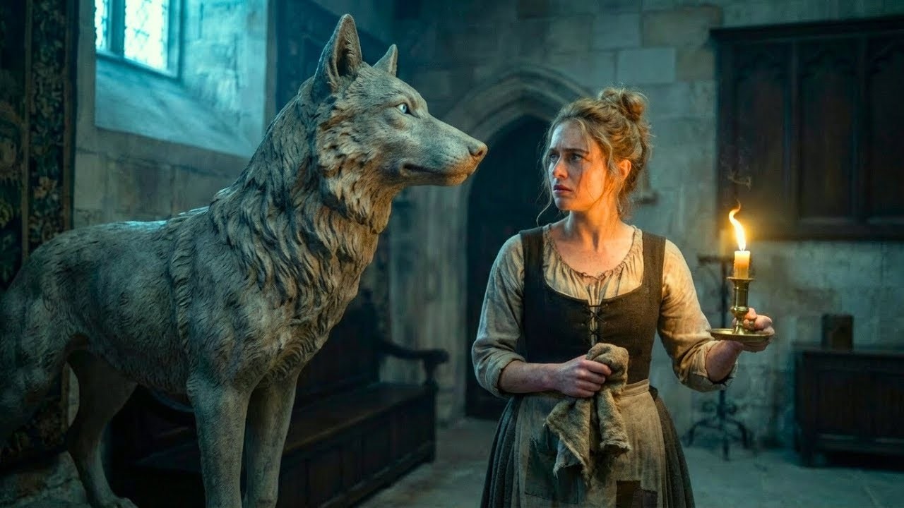 Der Fluch Verwandelte Den Alpha-König In Stein – Bis Die Magd Die Augen Schloss Und Ihn Befreite.