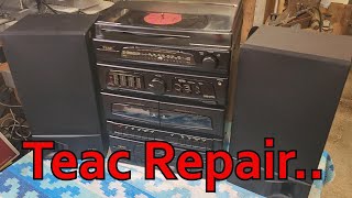 How to Fix up a Vintage Teac MX-D10 Mini Hifi System which was Thrown Out as E-Waste! Test & Repair