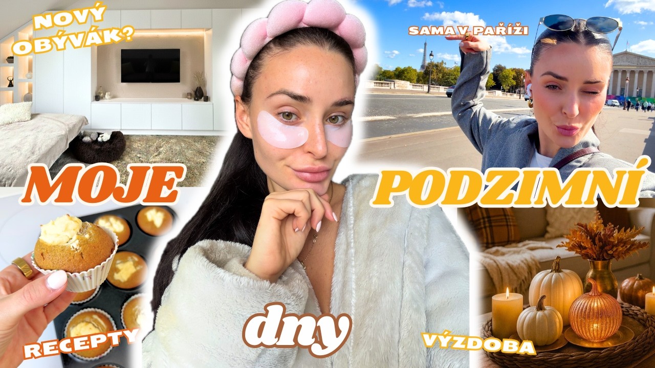 PODZIMNÍ VLOG #2 -  podzimní výzdoba, pečení, playlist , paris solo trip, nový obývák? 🍁🍂🕯️
