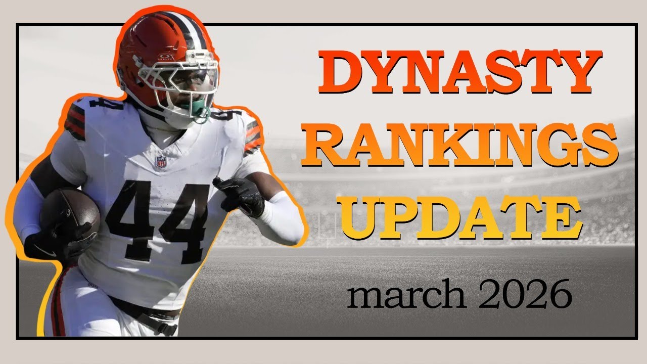 2026 DYNASTY RANKINGS UPDATE #fantasyfootball