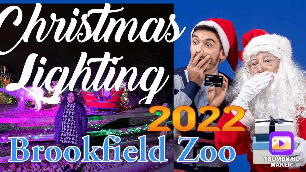 Holiday Magic Brookfield Zoo Light Show 2022🎄Brookfield Zoo Christmas