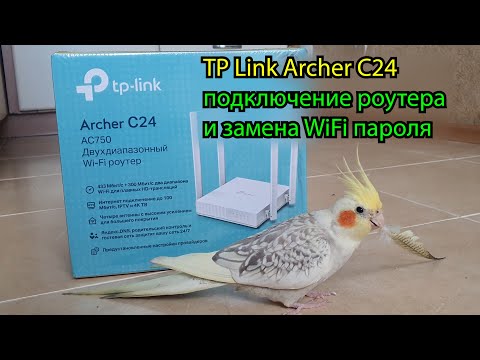TP Link Archer C24 подключение роутера и замена WiFi пароля