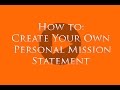 Your Personal Mission Statement