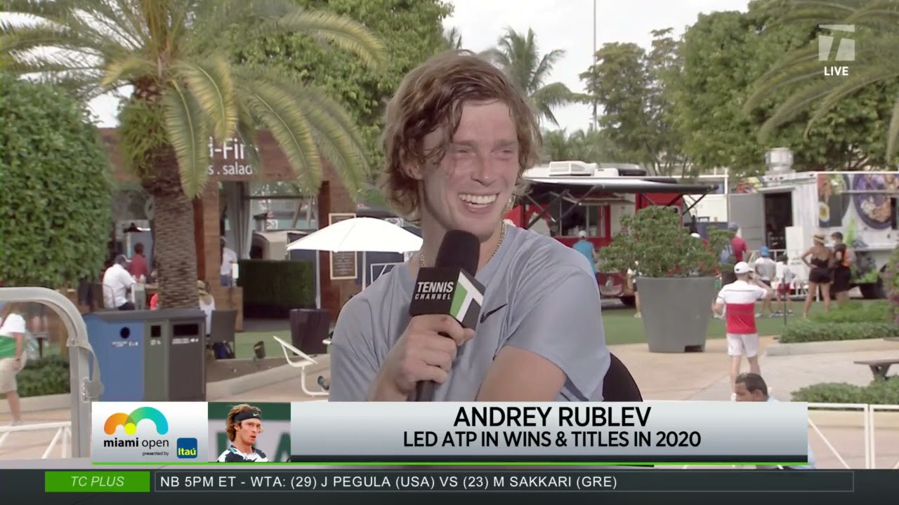 Andrey Rublev Third Round Win, Miami Open