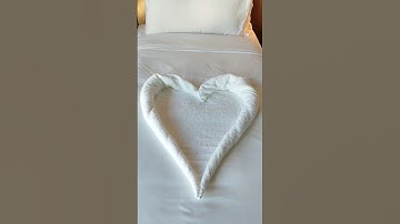 How to make towel folding ❤️❤️ towel folding art||towel decoration#viralshorts#rb love