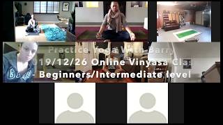 Full video: 20191226 online Vinyasa Yoga class for beginners and intermediate