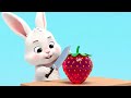 Bunny and glass strawberry