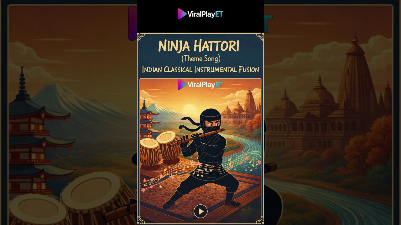 Ninja Hattori Song But in Indian Classical Instrumental Fusion | ViralPlayET. 