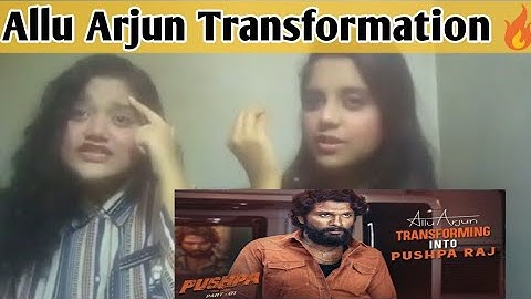 Icon stAAr Allu Arjun Transforming into #pushparaj | Pushpa The Rise | Pakistani Reaction