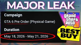 GTA 6 Pre-Order Date LEAKED By Best Buy! (NEXT WEEK)
