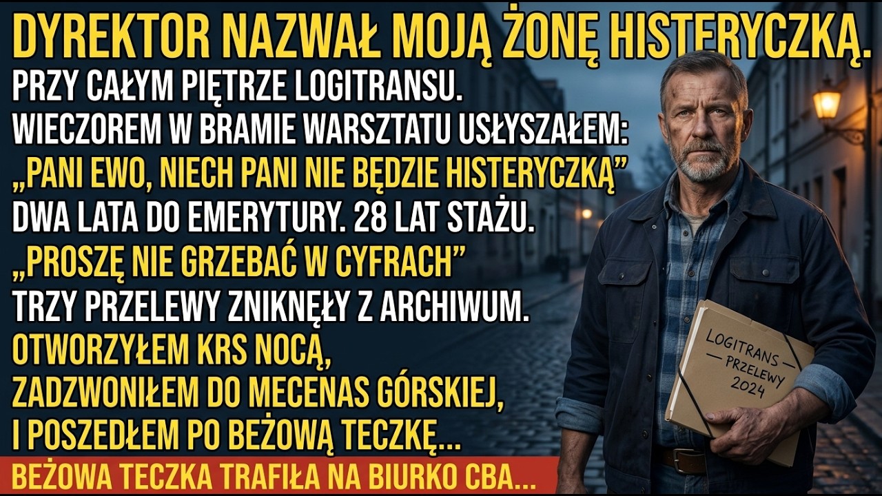Sernik stał na stole, kiedy Jakub położył przede mną papier. „Tato, to tylko zgoda na wycenę" – powiedział i podsunął długopis. Czytałem od dołu, jak uczył nas stary Lewicki – od podpisów do...