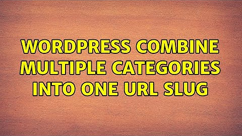 Wordpress: Combine Multiple Categories Into One URL Slug (2 Solutions!!)
