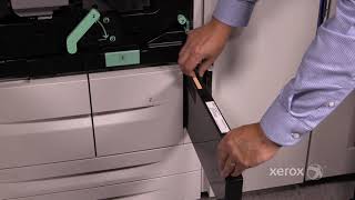 Xerox® D95 D110 D125 D136® Black and white Copier Printer Replacing the Waste Container