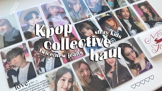 🫐 распаковка обменов и покупок фотокарт stray kids,twice,new jeans | kpop collective haul