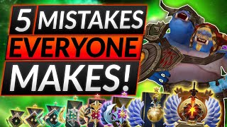 5 COMMON MISTAKES EVERYONE MAKES!  Avoid These Habits to Gain MMR!  Dota 2 7.35D Pro Tips Guide