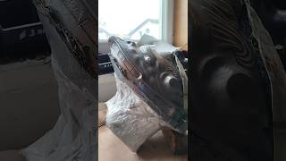 Grotesque Griffin Visor. Чеканка гротескного забрала в виде маски гриффона .