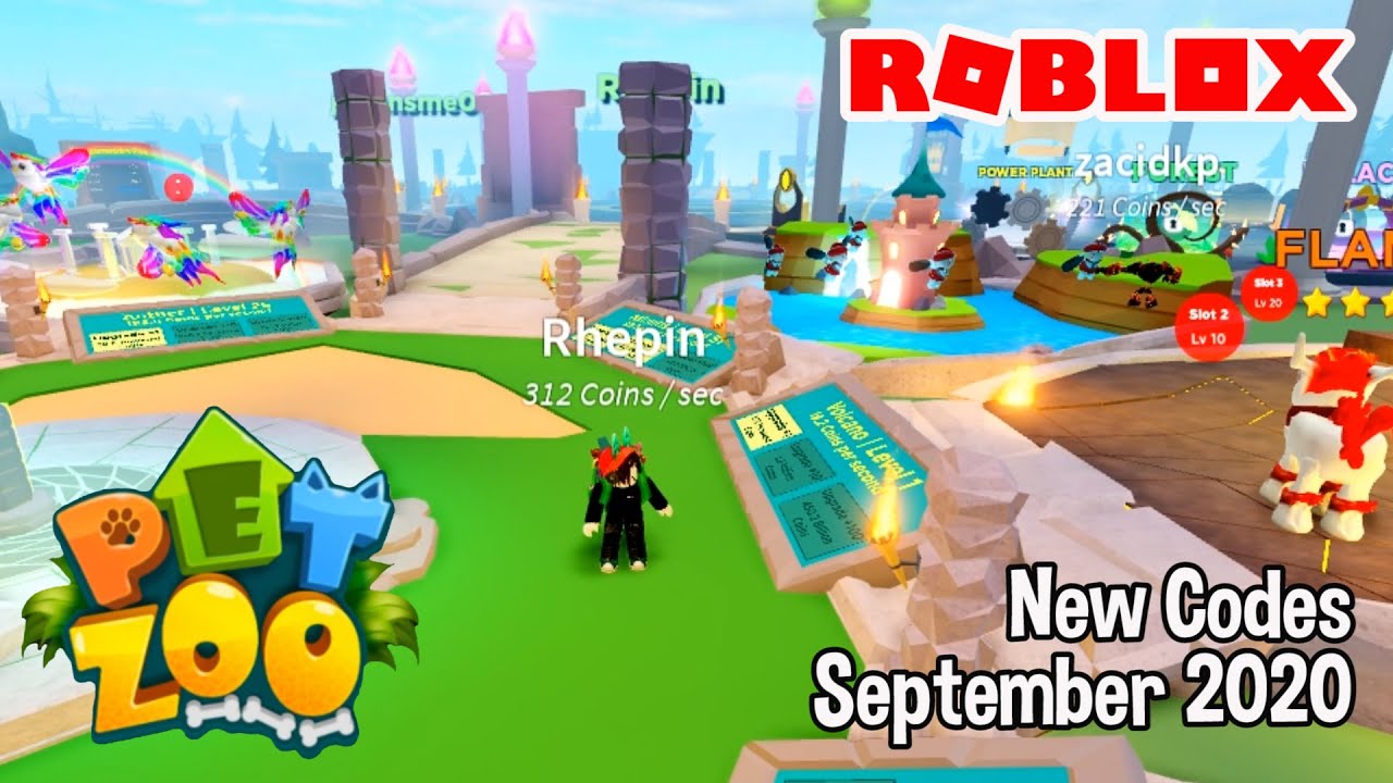 Roblox Pet Zoo New Codes September 2020 Youtube - pet zoo codes roblox