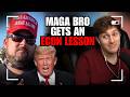 MAGA Bro Gets FACT CHECKED On Trickle Down Economics