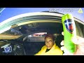 Police Surprise Woman in Her Car, Chaos Follows