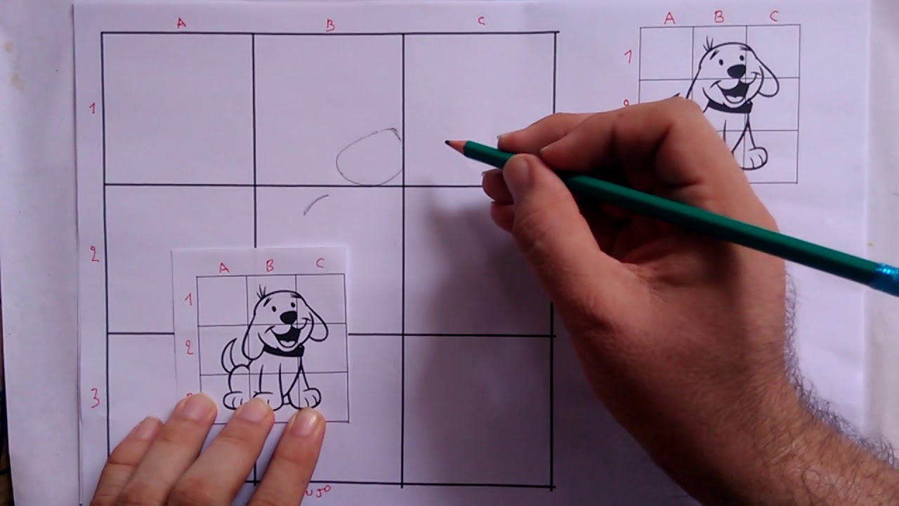2) Dibujo en cuadricula. Escala 3:1. (Dibujo Ampliado el triple de grande  al objeto) - YouTube