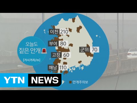 [날씨] 오늘도 짙은 안개...낮 동안 청명한 가을 / YTN