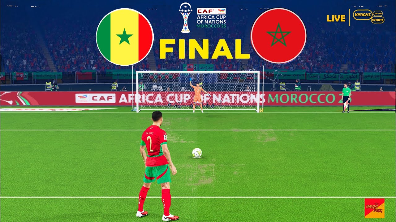 Сенегал против Марокко | Серия пенальти | Финал Кубка африканских наций КАФ 2025 | PES