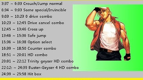 KOF XIII - TERRY BOGARD Guide